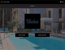 Tablet Screenshot of livethepalladiumway.com